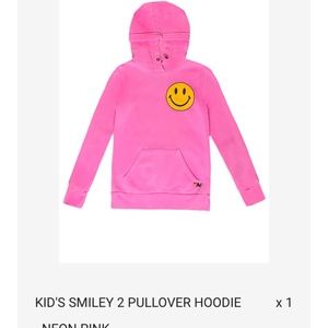 Aviator Nation Kids Smiley 2 Pullover Hoodie - size 14